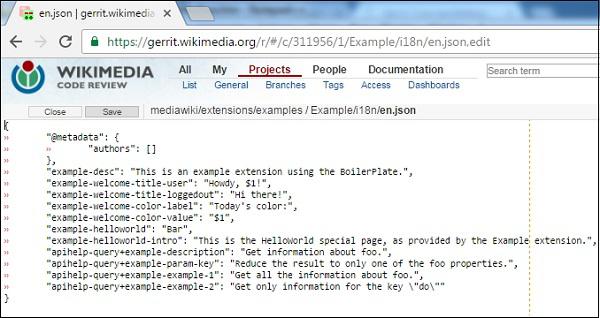 Editing via Web Interface