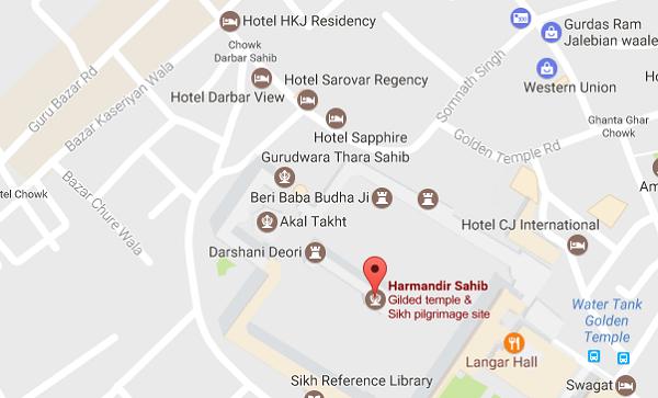 Golden Temple Map