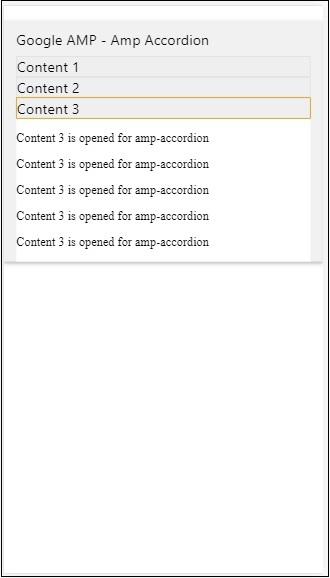 Amp nodisplay Accordion Tag