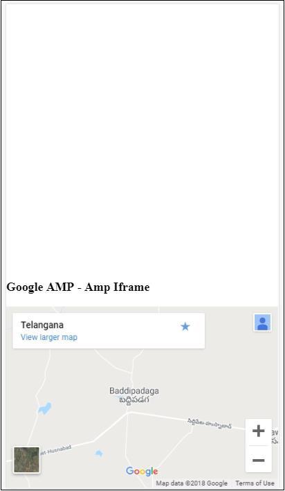 Google Amp Iframe