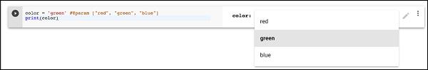 Dropdown List