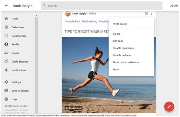 Editing Post