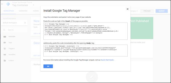 Install GTM
