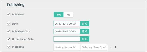 Grav Page Editor Options