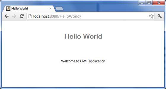 GWT Application Result3
