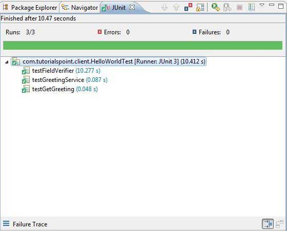 GWT Junit Results