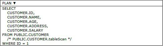 Explain Output