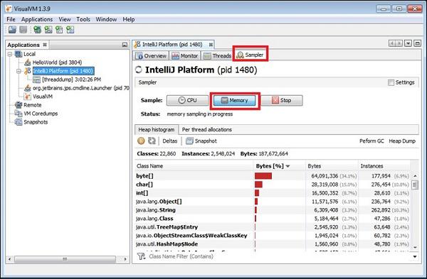 Memory profiling