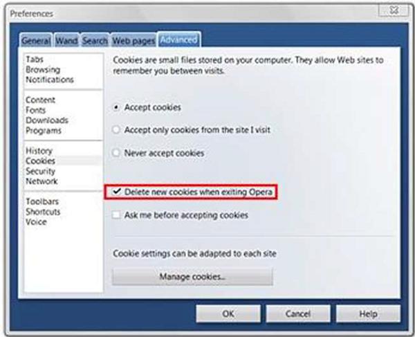 Delete New Cookies