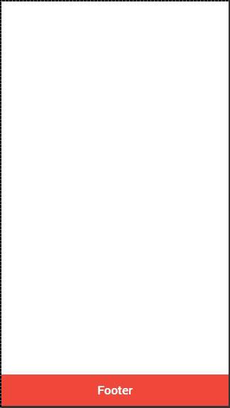 Ionic Javascript Footer