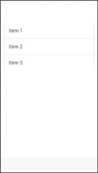 Ionic Lists Inset