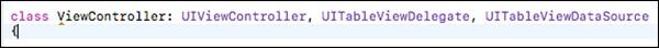 Table View Delegate View Data Source