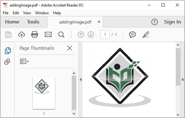 Adding Image
