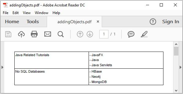 Adding Objects