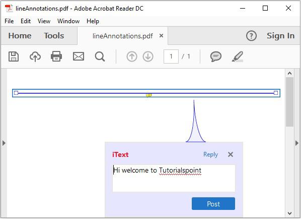 Line Annotation
