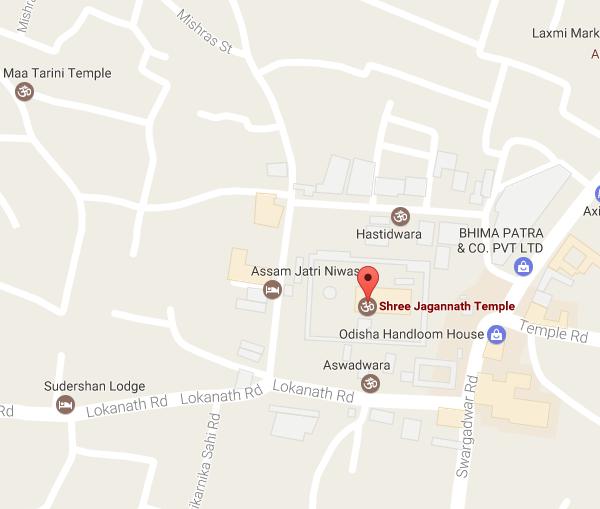 Jagannath Temple Map
