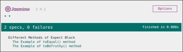 toBeTruthy Method