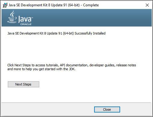 Java SE Installed