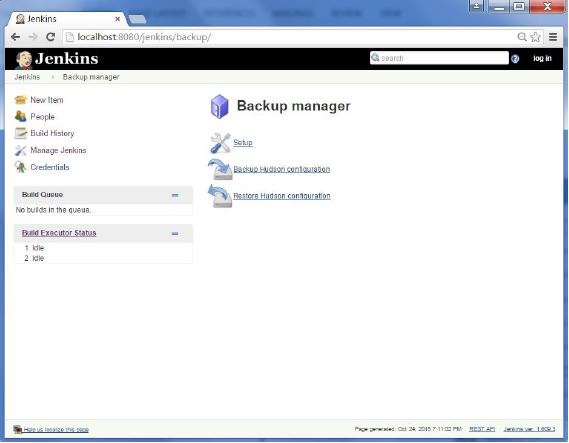 Backup Manager Setup