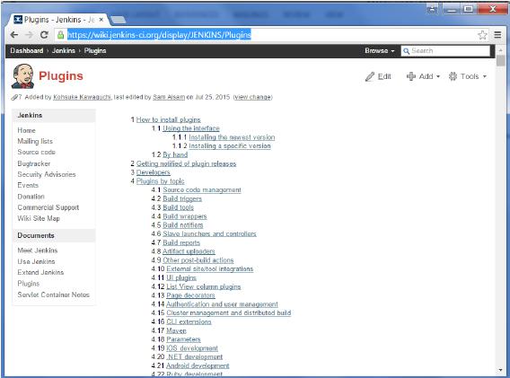 Jenkins Managing Plugins
