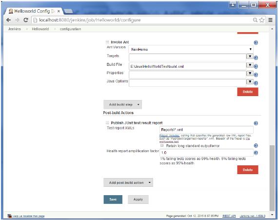 Report Test XML