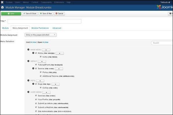 Joomla Breadcrumb Module
