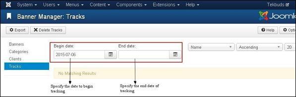joomla Component Menu