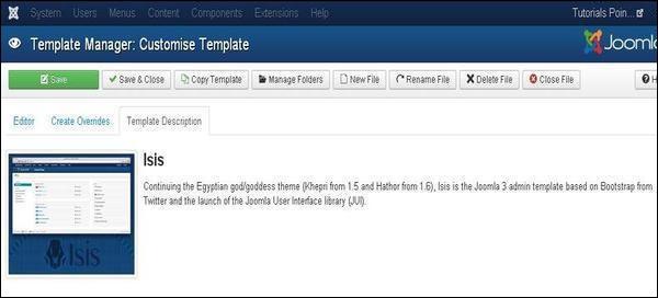 joomla Customize Template