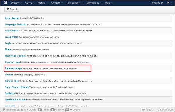 Joomla Random Image Module