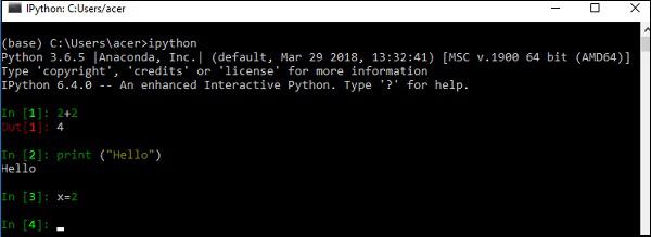IPython shell