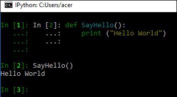 IPython shell Cmd