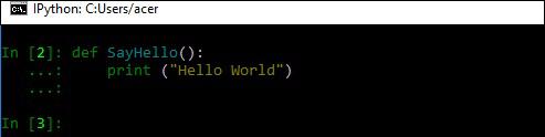 IPython window