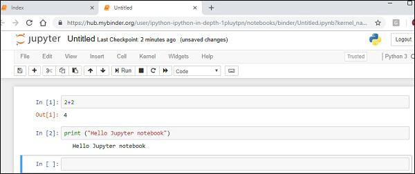Jupyter New Notebook