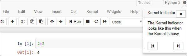 Jupyter Notebook Kernel Indicator