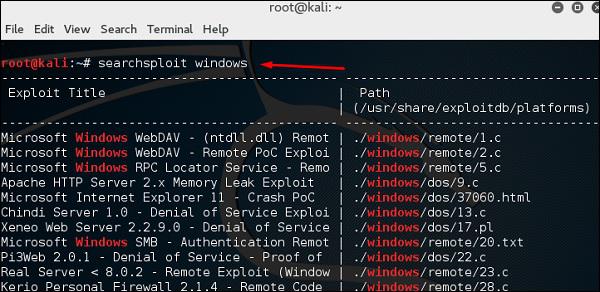 Exploit Index Name