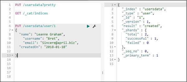 Add Data Using index