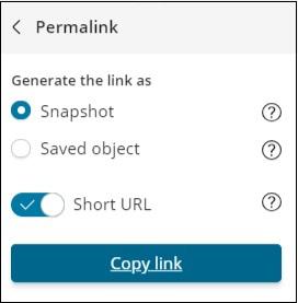Dashboard permalinks