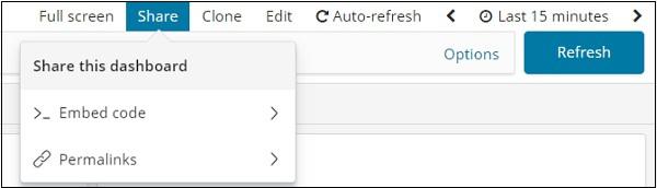 Dashboard Share Button