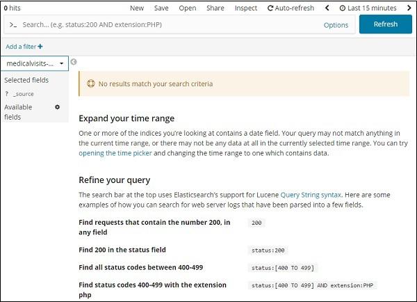 Discover tab select index