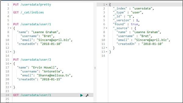 Index Using GET