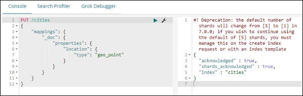 Kibana dev tools