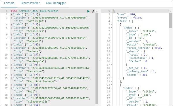 Kibana index name