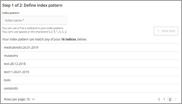 Time filter field