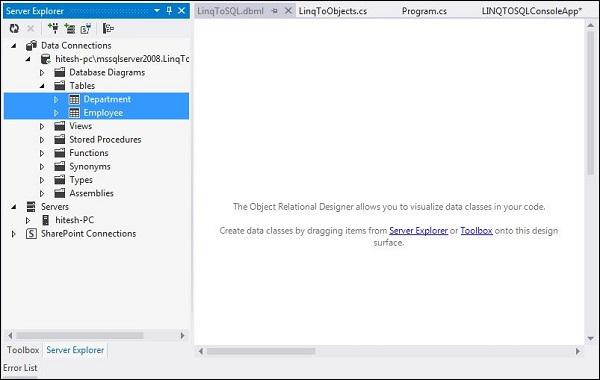 LINQ to SQL