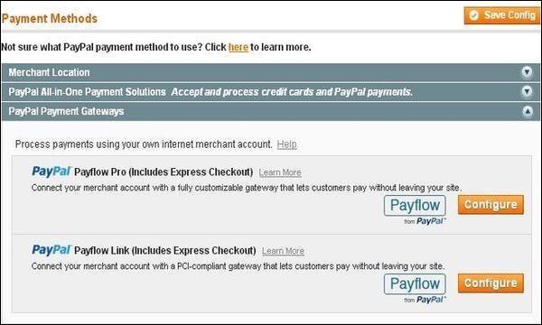 Magento Setup Payment Gateway