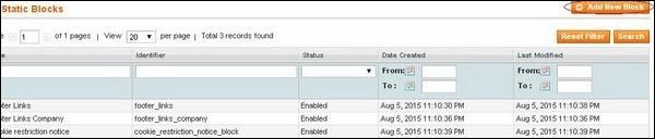 Magento Setup CMS