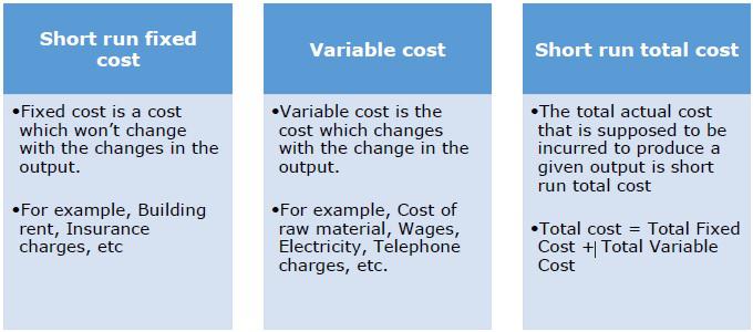Short Run Cost Types
