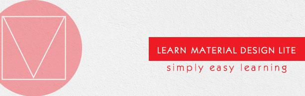 Material Design Lite Tutorial