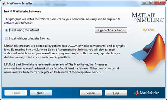 Online Installlation of MATLAB