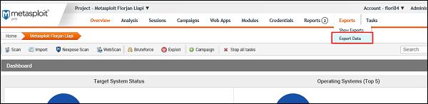 Exporting Data